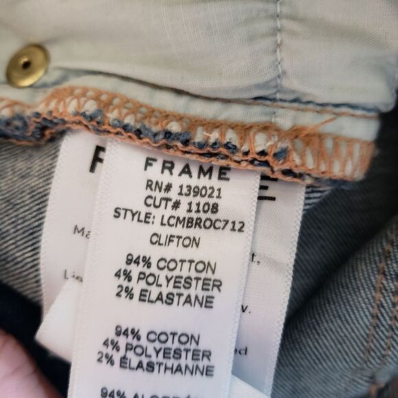 Frame Le Crop Mini Boot Reverse Cuffs Sz 26 - Picture 10 of 11